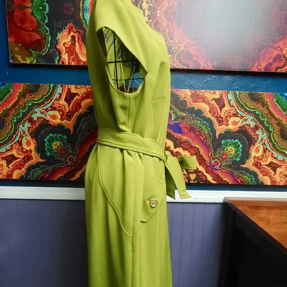 Kasper ~ Sz 12 ~ Bright Green Sheath Dress ~ NWT - Picture 3 of 11